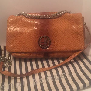 Henri Bendel Snakeskin Shoulder Bag